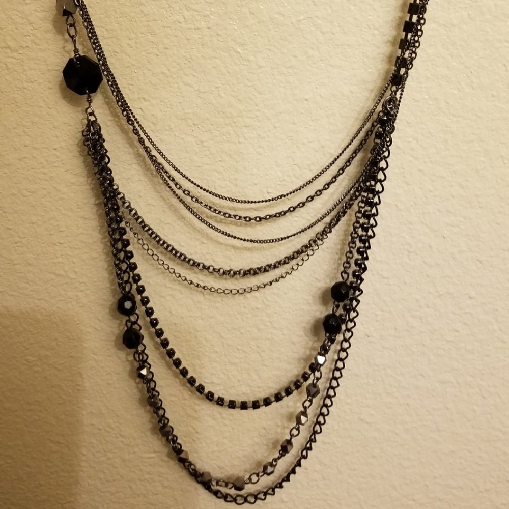 The Limited Black & Silver Necklace